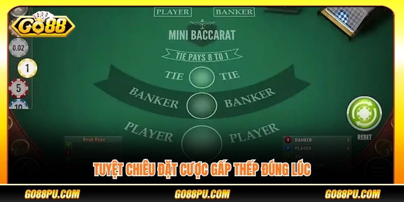 Chiến thuật gấp thếp hiệu quả khi đặt cược