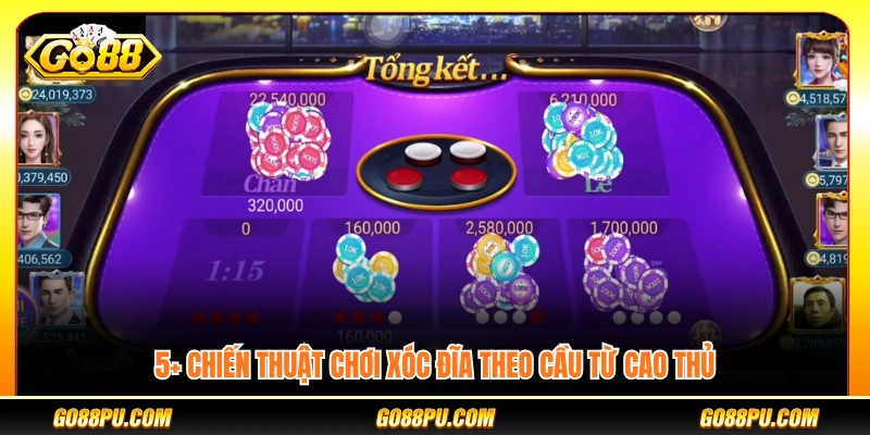 5+ Chiến thuật chơi xóc đĩa theo cầu từ cao thủ 
