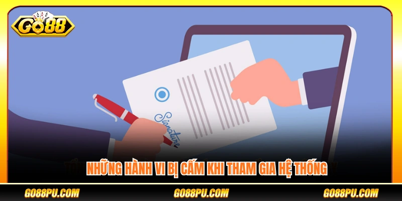 Các hành vi bị nghiêm cấm trên nền tảng GO88